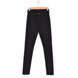 Citizens of Humanity Aritzia Rocket High Rise Skinny Jeans All Black Stretch 26